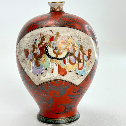 Vaso giapponese satsuma - vaso,