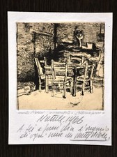 WALRET PIACESI ACQUAFORTE 1966 FIRMATA CON DEDICA C3