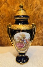 Vaso porcellana blu cobalto