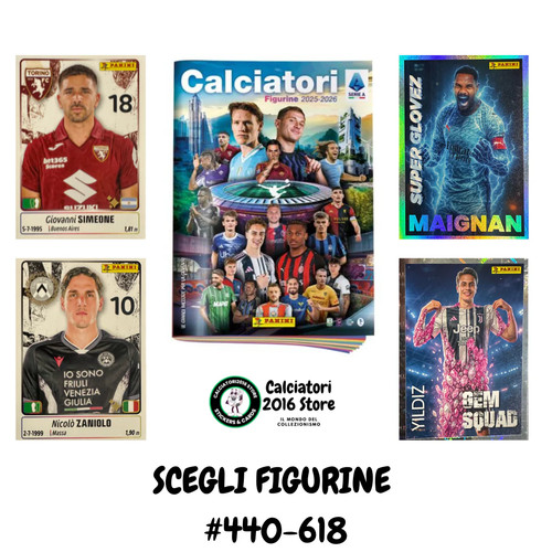 Calciatori panini 2025 - calciatori, 2025/26