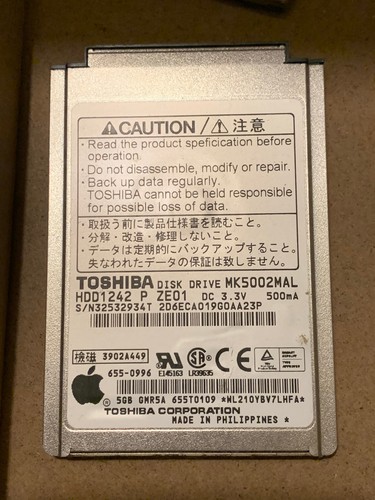 New 5gb toshiba mk5002mal - 5gb,