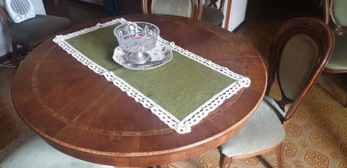 Tavolo pranzo antico con 6 - tavolo,
