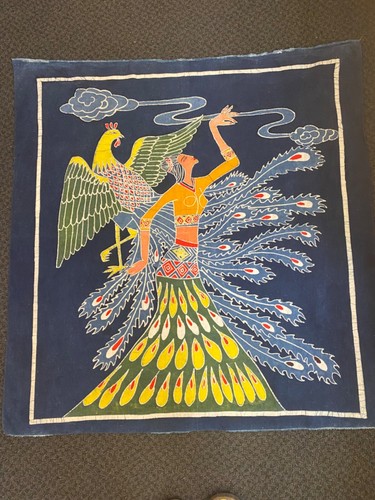 Tessuto batik dea uccellini - batik,