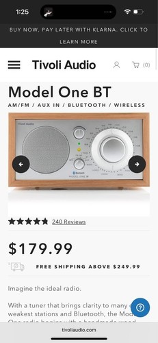 Tivoli audio model one - audio, bt