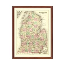 Vecchia mappa del Michigan