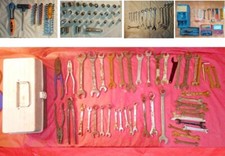 Lotto CHIAVI FISSE e altri attrezzi, 41 pezzi e altri lotti, vendita in blocco