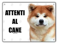 Cartello Attenti al cane Akita
