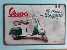 Tabella in metallo retro'  VESPA - Mod. VP002 - 20 cm x 30 cm 