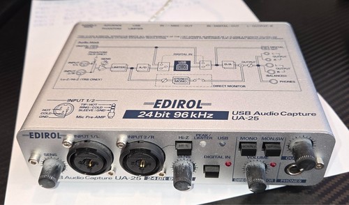 Roland edirol usb audio - edirol, ua-25