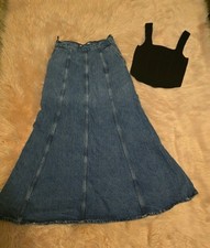 ZARA NEW WOMEN'S LONG DENIM