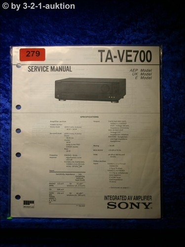Sony service manual ve700 - sony,