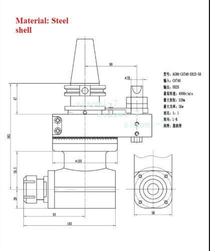 1pz testa angolare fissa - 1pz,