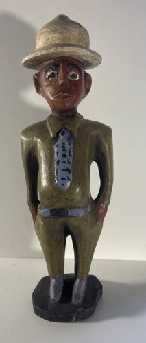 Baule coloniale statuetta - baule,
