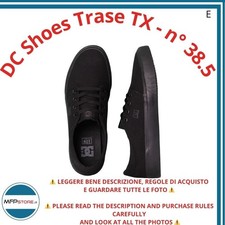 DC Shoes Trase TX Nero 38.5 Scarpe Uomo Sneaker Lifestyle Skate