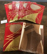 Lotto 6 calze da reggicalze VIVIEN seamless carne brillantini SAFTA strass n.334