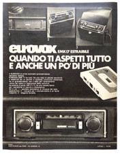 Pubblicita' Eurovox EMK 17 Estraibile Stereo Auto Advertising Werbung 1976 (R5)