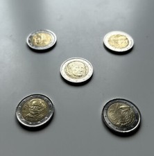 5 Monete 2 euro commemorative rare introvabili da collezione numismatica