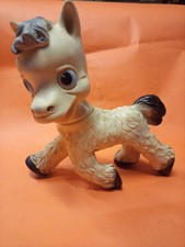 ASINELLO LEDRA WALT DISNEY GIOCATTOLO IN GOMMA VINTAGE D'EPOCA