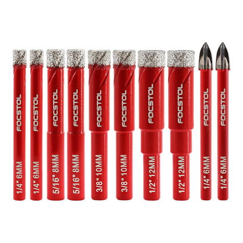 Set punte trapano diamantate - punte,