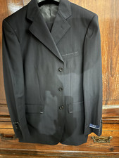 ABITO 3 BOTTONI BLU GESSATO TG