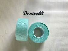 Nastro manubrio telato spigato per restauri vintage colore azzurro bianchi 