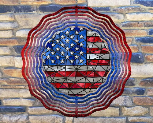 Bandiera americana vetro - in,