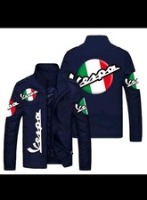 Giubbotto Logo Vespa Blù 