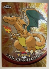 Carta collezionabile Pokemon Charizard #6 2000 Tops Chrome serie 1 come nuova rara da trovare