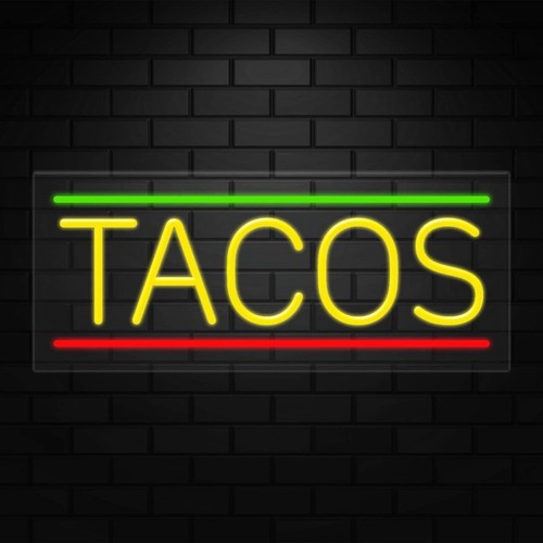 Insegna tacos per - tacos, espositori