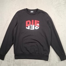 Felpa Diesel uomo grande nera