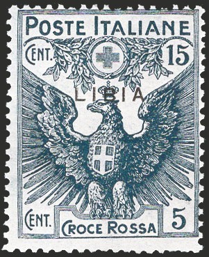 Libia 1915 croce rossa - croce, c
