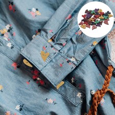 100 Pcs Bottoncini Legno Cuore