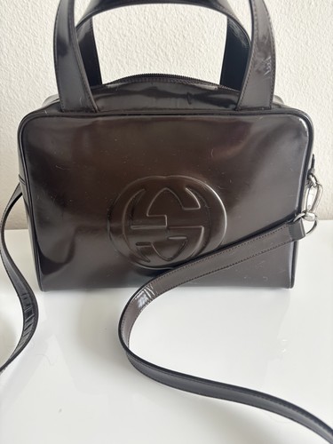 Gucci brown glazed leather - gucci,