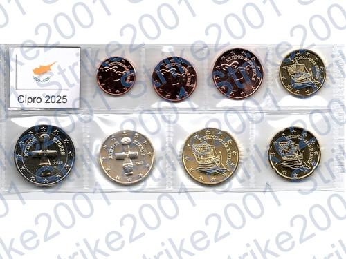 Euro cipro 2025 monete - monete, fdc