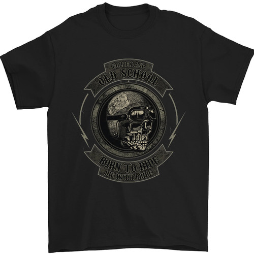 Vecchia scuola moto biker - scuola,