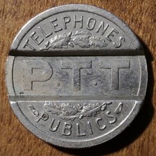 GETTONE TELEFONO PUBBLICO FRANCIA 1937 -