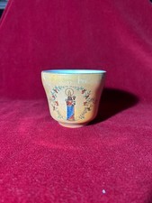 ARTE SACRA tazza ceramica MADONNA NERA OROPA Italy 900 Richard Ginori