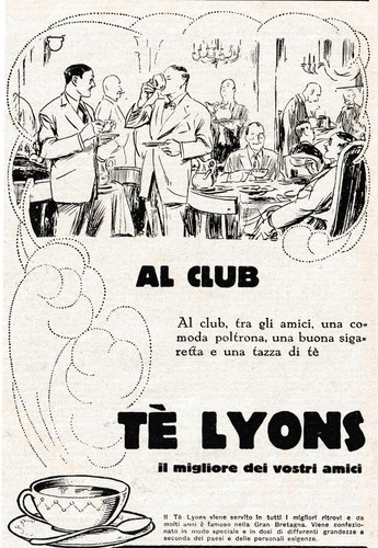 Pubblicita 1929 lyons - pubblicita', te'
