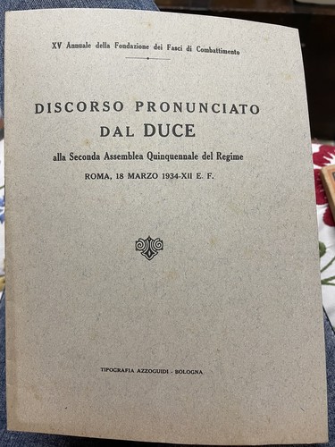 Libro discorso pronunciato dal - libro,