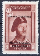 CORPO POLACCO 1954 POSTA AEREA 2 Z. N.1 G.I MNH**