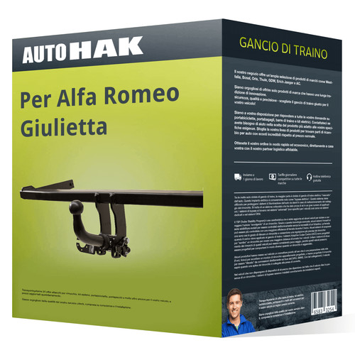 Gancio traino adatto per alfa - traino,