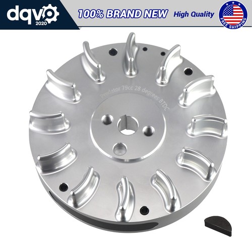 Silver billet flywheel - silver,
