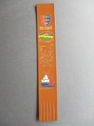 Leather bookmark great - bookmark,