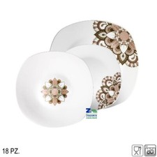 SERVIZIO PIATTI 18 PZ QUADRATI
