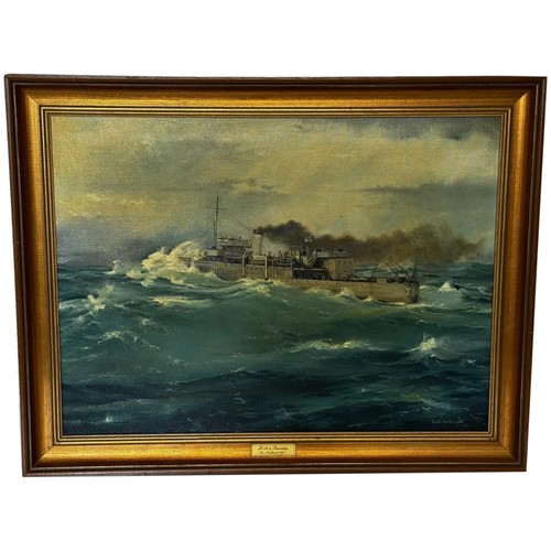 Pittura olio hms - pittura, franklin