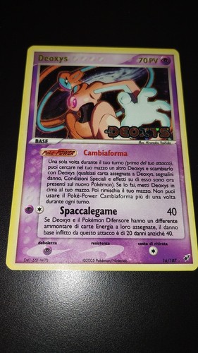 Deoxys 107 stamped - stamped, holo