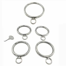 Manette tonde acciaio - in,