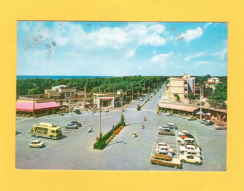 Cartolina tirrenia piazza - tirrenia,