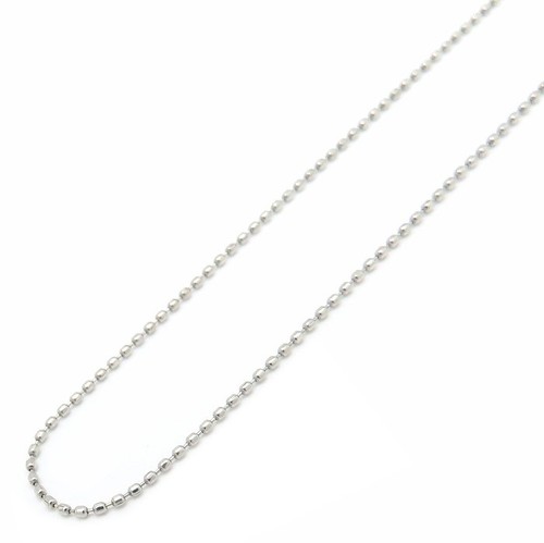 Collana catena sfere platino - a,
