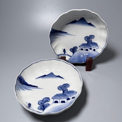 Late edo meiji blue - blue, white